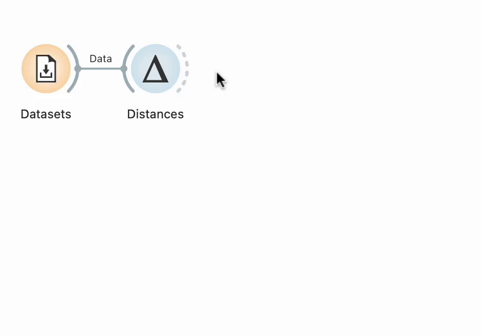 Connection between Distances and Table