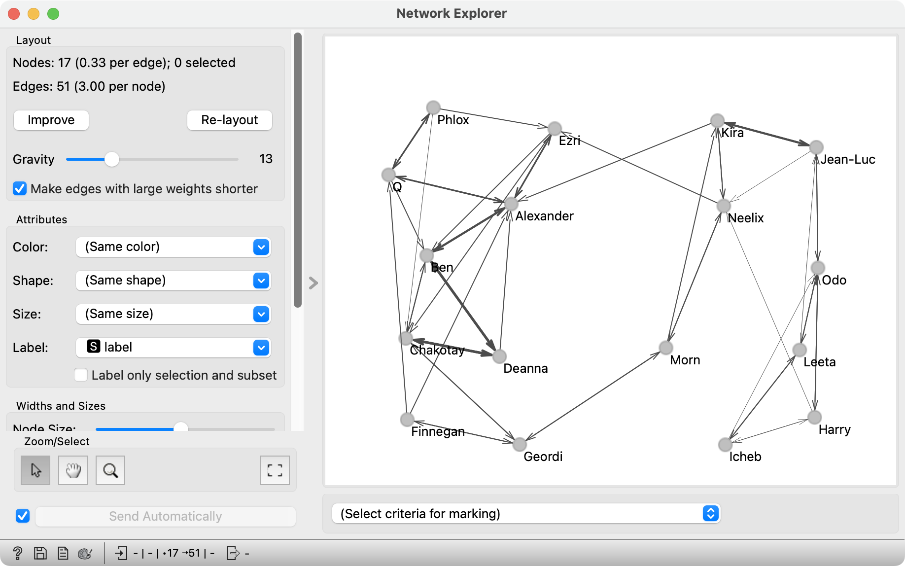 Network Explorer Widget